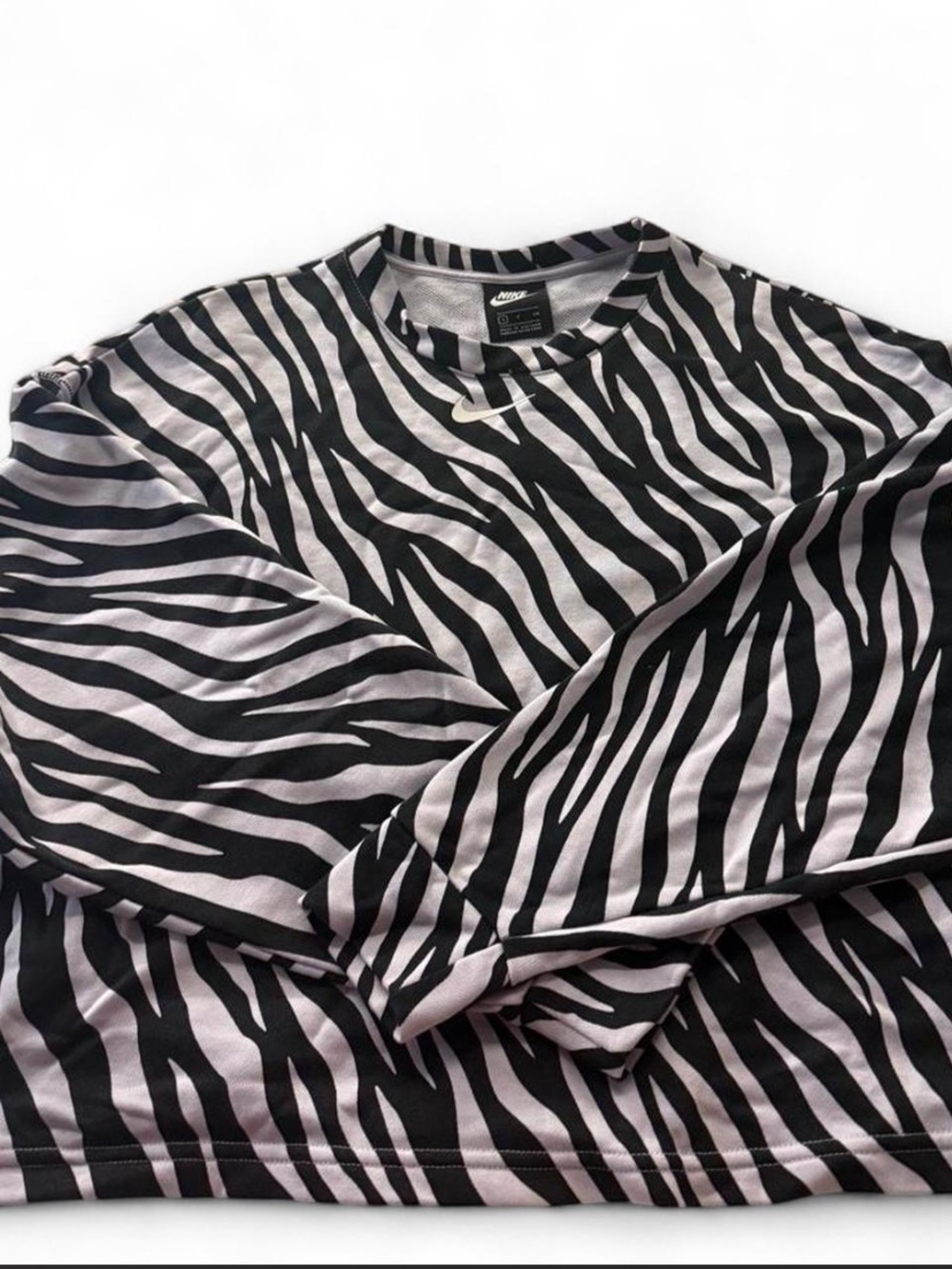 Nike Women’s Zebra-Pattern Long Sleeve Shirt